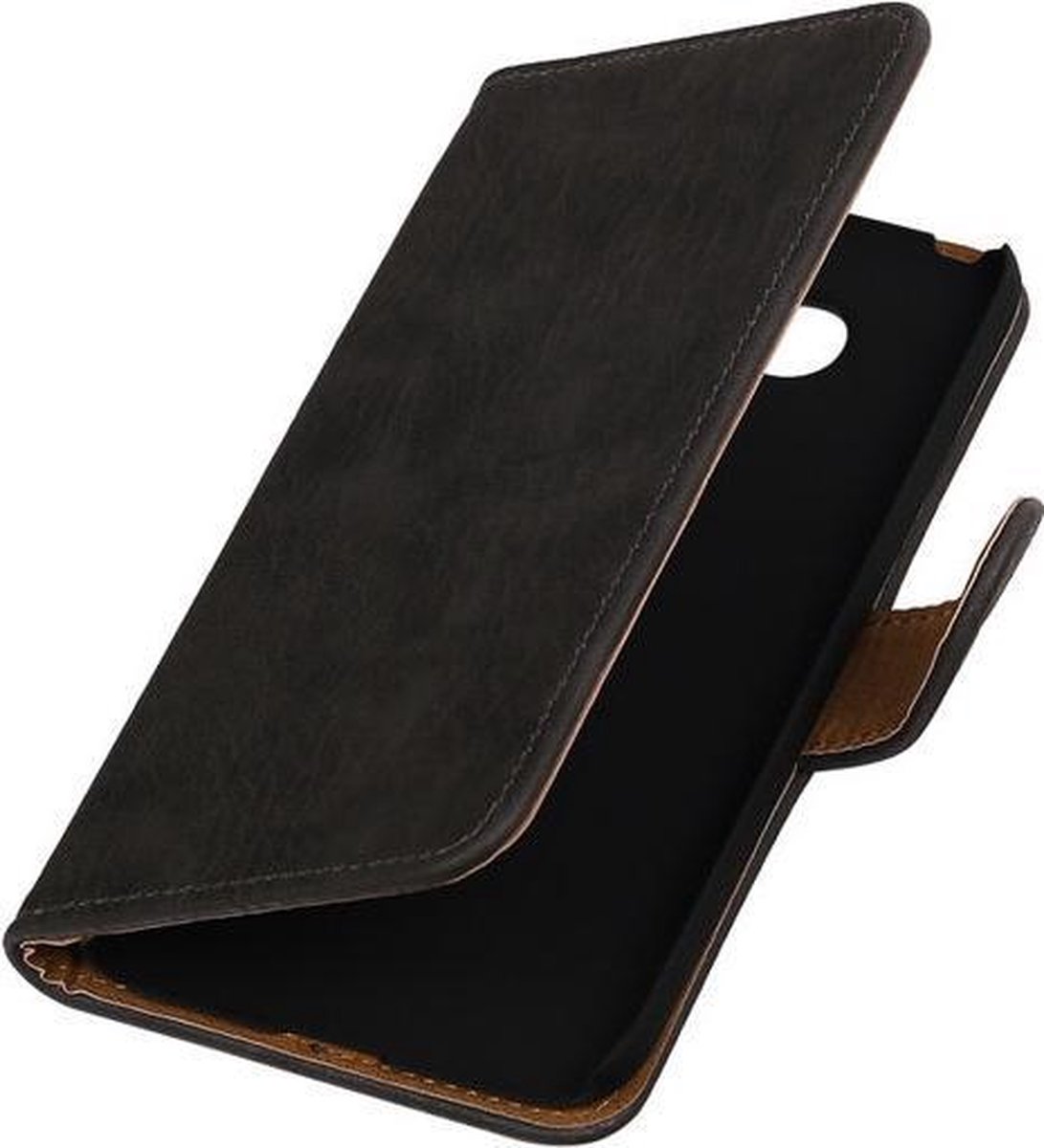 Grijs Hout booktype cover hoesje voor LG G5