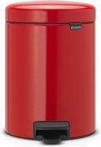 Brabantia NewIcon Prullenbak - 5 liter - Passion Red