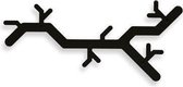 Van Esch Tree Hooked Kapstok - Wandkapstok - 27x59cm - RVS - Zwart