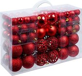 Christmas Gifts - 100 kerstballen - Rood