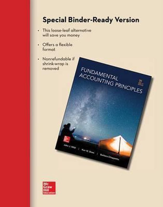 Loose Leaf for Fundamental Accounting Principles 9780077632977 John