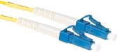 ACT RL9999 Câble fibre optique 1,5 m OS2 LC Jaune, Bleu