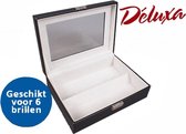 Deluxa brillen opbergbox - Opbergkist - Opbergkast - 6 brillen