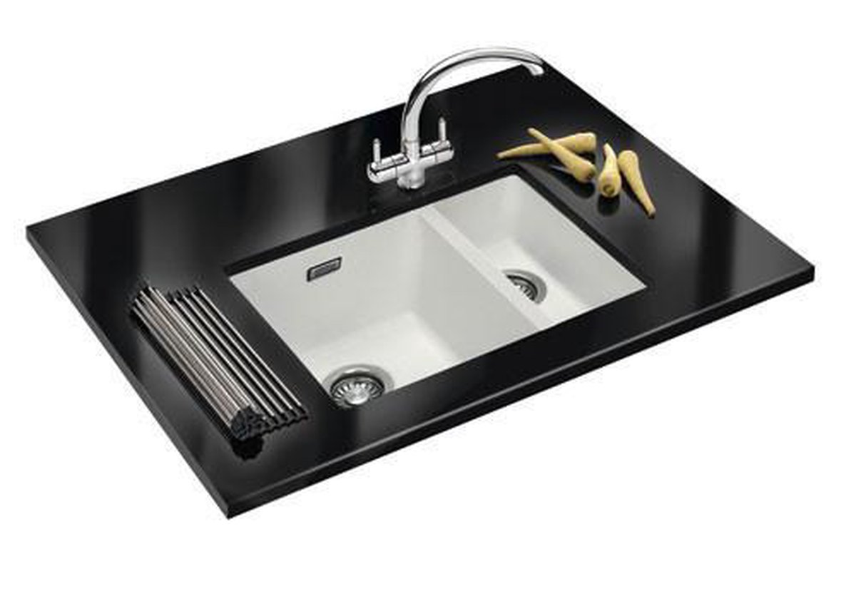 franke sirius kitchen sink polar white sid 160