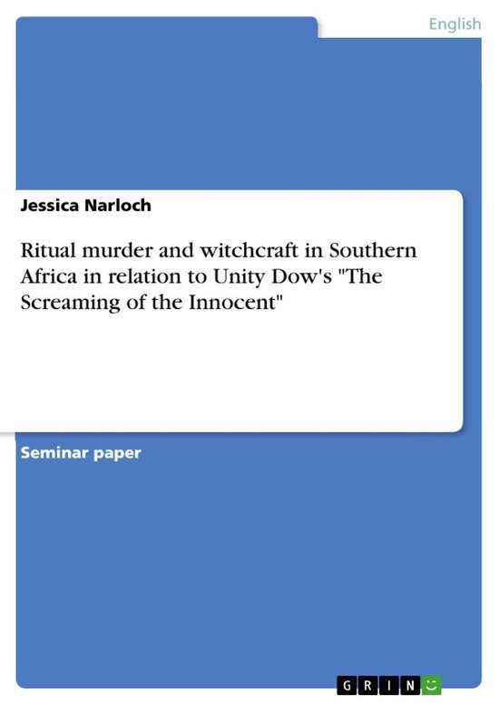 Ritual murder and witchcraft in Southern Africa in relation  ... - cover