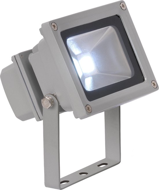 Lucide LED-FLOOD - Floodlight / Verstraler Buiten - LED - 1x10W 4200K -  IP54 - Grijs | bol.com