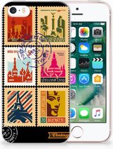 iPhone SE | 5S Uniek TPU Hoesje Postzegels