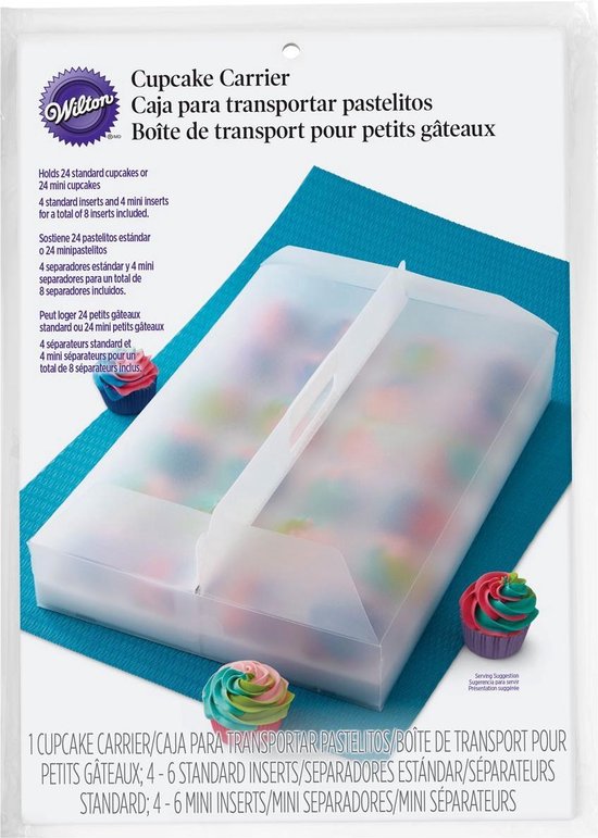 Wilton Durable Cupcake Carrier Clear 24