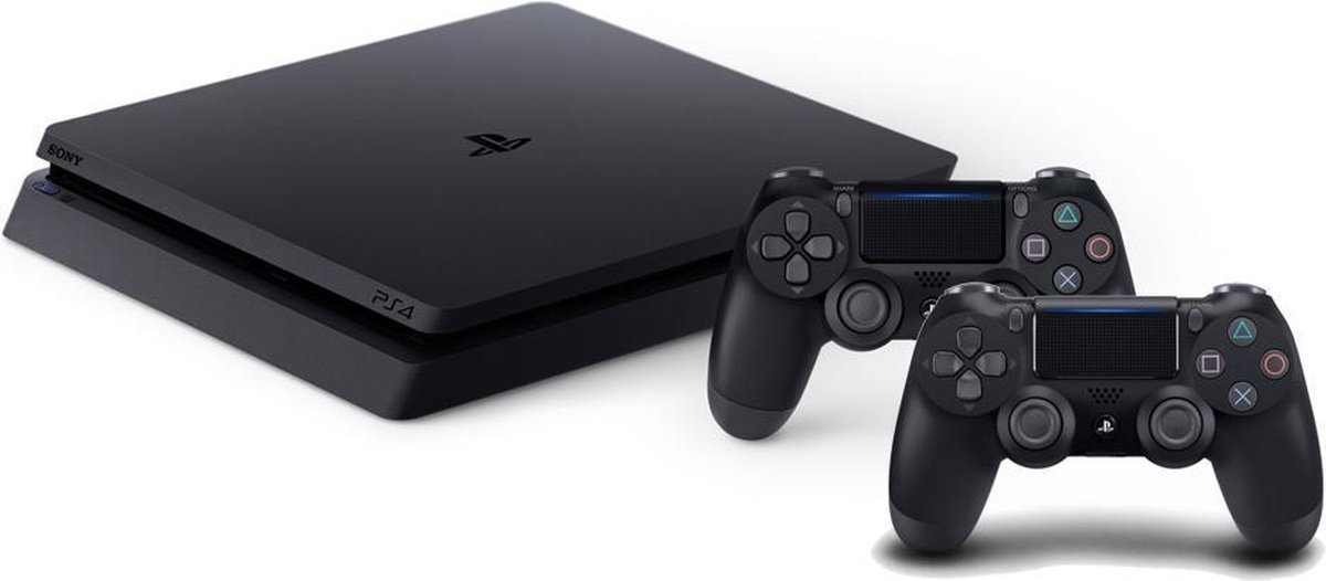 Sony Playstation 4 Slim 1TB + 2de Controller - Zwart | bol.com