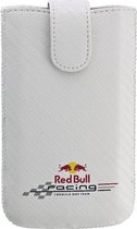 Red Bull Racing hoesje wit + kleurenlogo Samsung Galaxy S2, S3 en soortgelijke telefoons universeel 12.9 x 6.7 x 1.6 cm