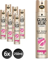 Schwarzkopf Gliss Kur Silk Gloss Haarspray 250 ml - 6 stuks - Voordeelverpakking
