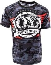 Joya Shirt - Maat L  - Unisex - zwart/grijs/rood/wit