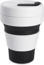Stojo - Pocket Cup - 355 ml - Herbruikbaar - Opvouwbaar - Black