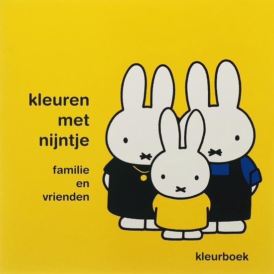 Cover van het boek 'Kleuren met Nijntje / Familie en vrienden'