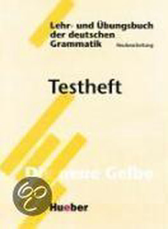 Lehr Und Übungsbuch Der Deutschen Grammatik Neubearbeitung Testheft Rsr Werner Bol 0318