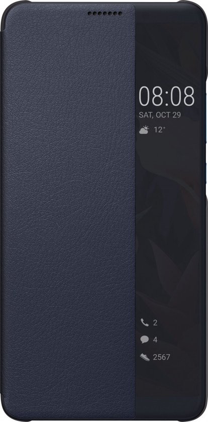 borduurwerk vork barsten Huawei Mate 10 Pro View Cover Blauw | bol.com