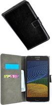 Motorola Moto G5 Hoesje P Wallet Bookcase Zwart