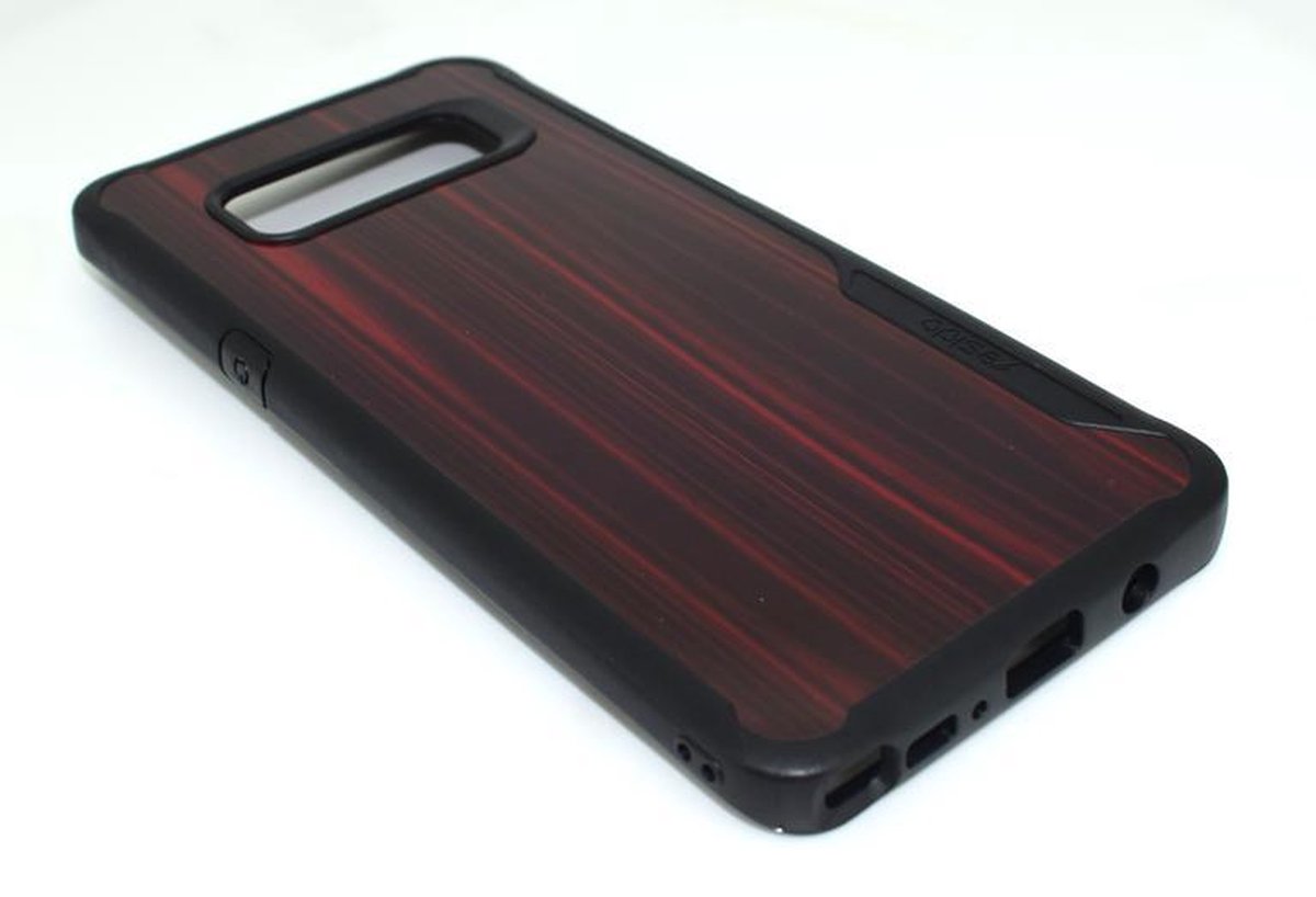 Yesido - Hard Back Cover voor Samsung Galaxy Note 8 - Houtmotief Rood