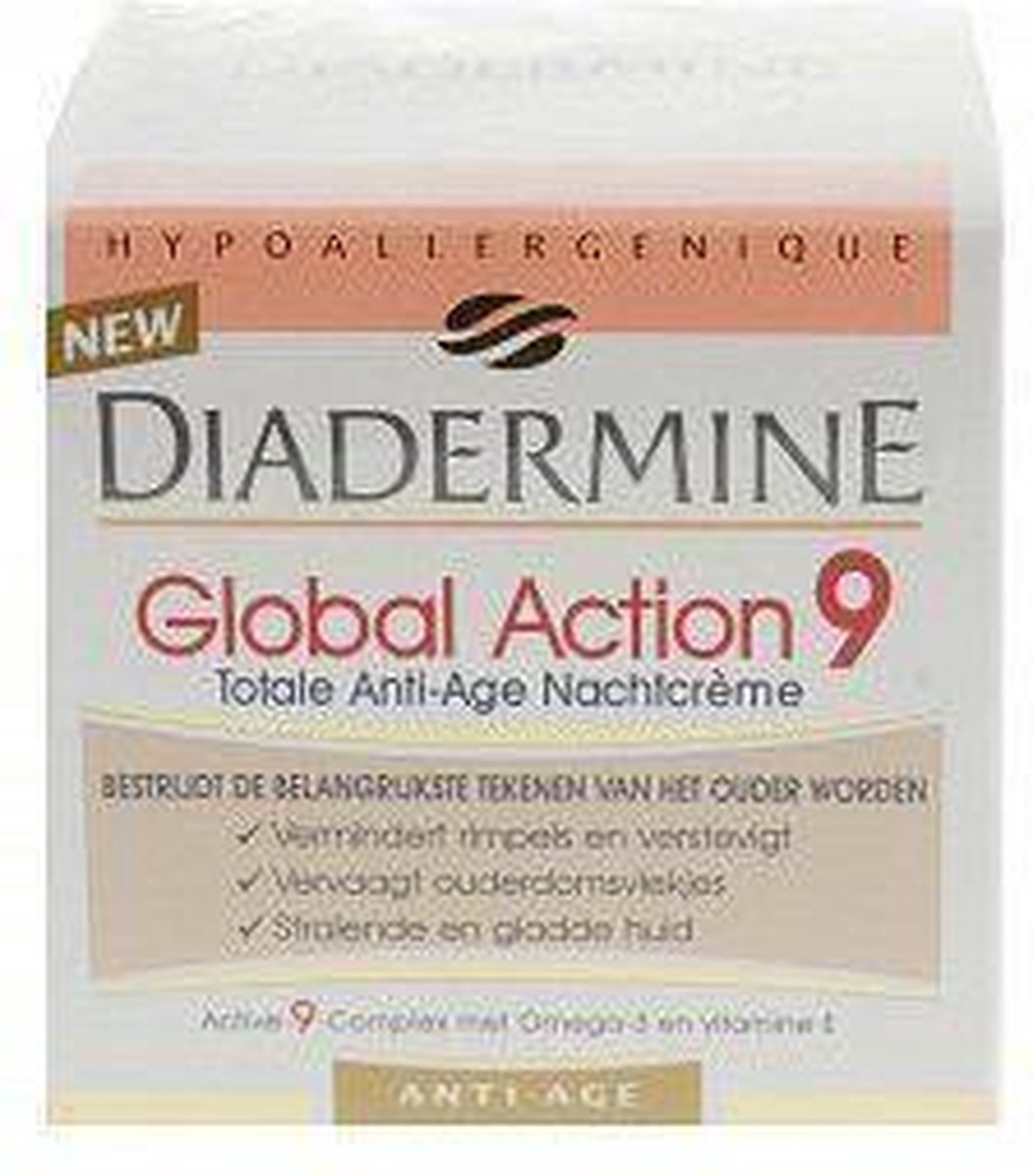 Diadermine Global Action 9 Nachtcreme