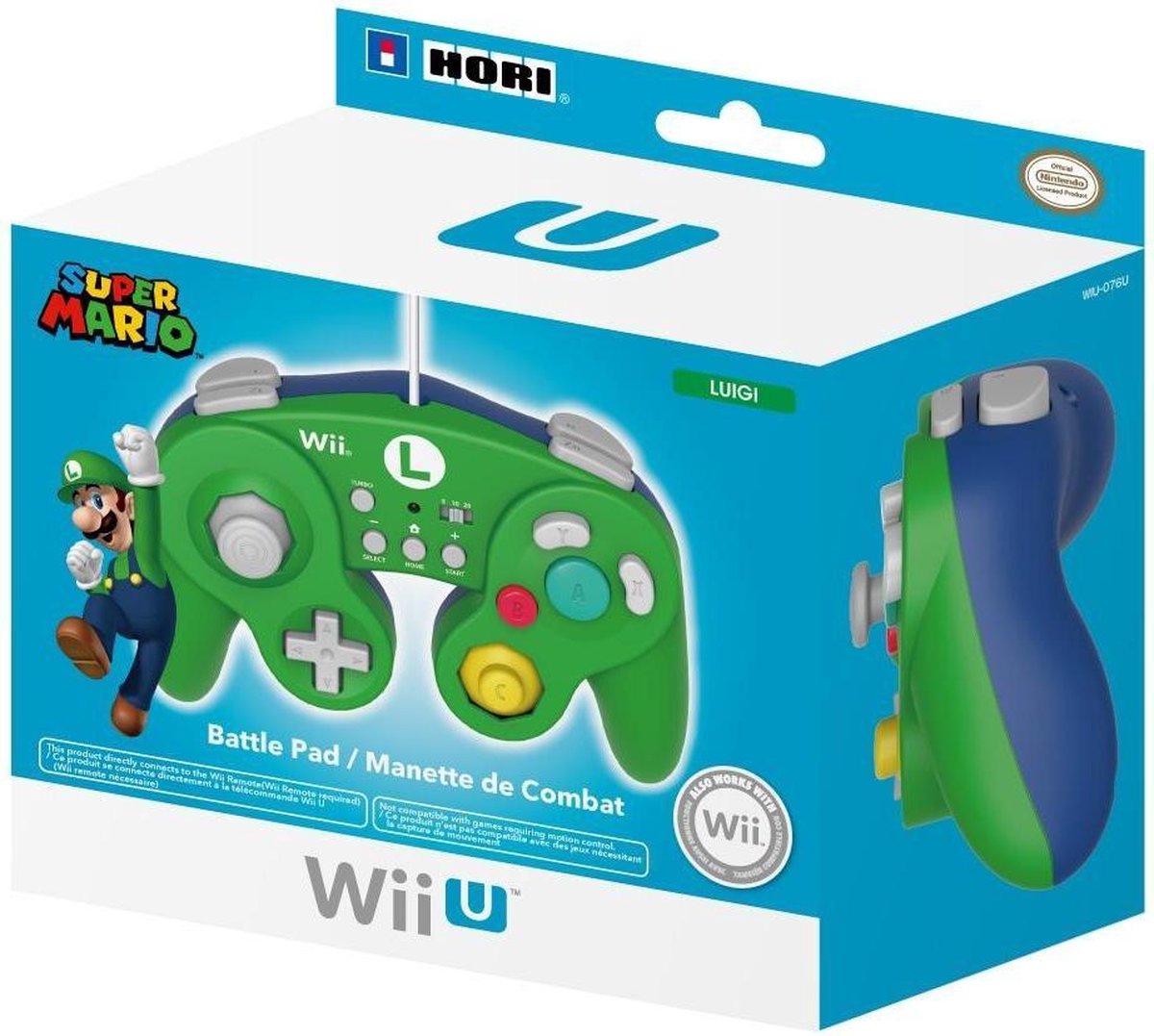 Hori, manette Super Smash Bros (Luigi) Wii U | bol.com