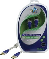 HQ - 1.4 High Speed HDMI kabel  - 7.5 m - Grijs/Blauw