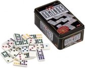 Domino dubbel 12 in blik, punten gekleurd