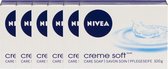 Nivea Handzeep Creme Soft - 6 x 100g - Voordeelverpakking