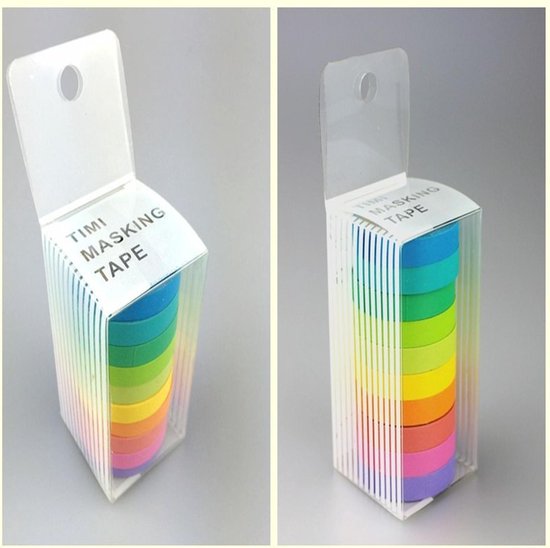 Washitape Rainbow - Alle Kleuren - Knutselen - Hobby - Stickers - Decoratie - Versiering