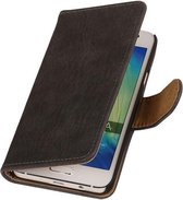 Grijs Hout Samsung Galaxy Core 2 Book/Wallet Case/Cover