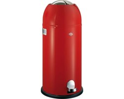 Prullenbak - Wesco Kickmaster Maxi Pedaalemmer - 40 l - Rood | bol