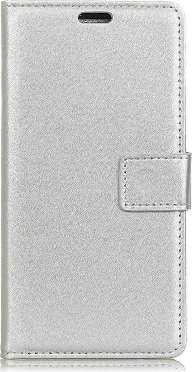 Shop4 - Sony Xperia XA2 Plus Hoesje - Wallet Case Business Zilver