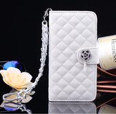 iPhone 5/5S Bling Wallet Hoesje - Wit