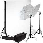 Bresser Fotostudioset - BR-2103 - Incl. Achtergrondsysteem & Twee Doeken