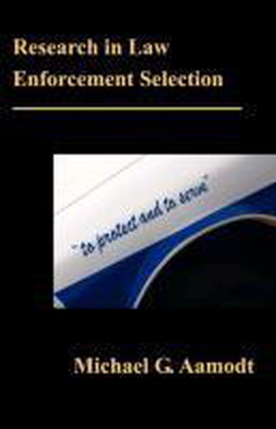 Research In Law Enforcement Selection - cover