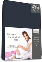 Double Jersey hoeslaken extra zwaar 140 x 210 cm marine