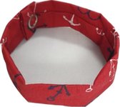 Bluvardi Armband Katoen -Ankers -Rood