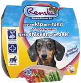 Renske Vers vlees maaltijd - Verse kip met rund - 8 stuks à 100 gram