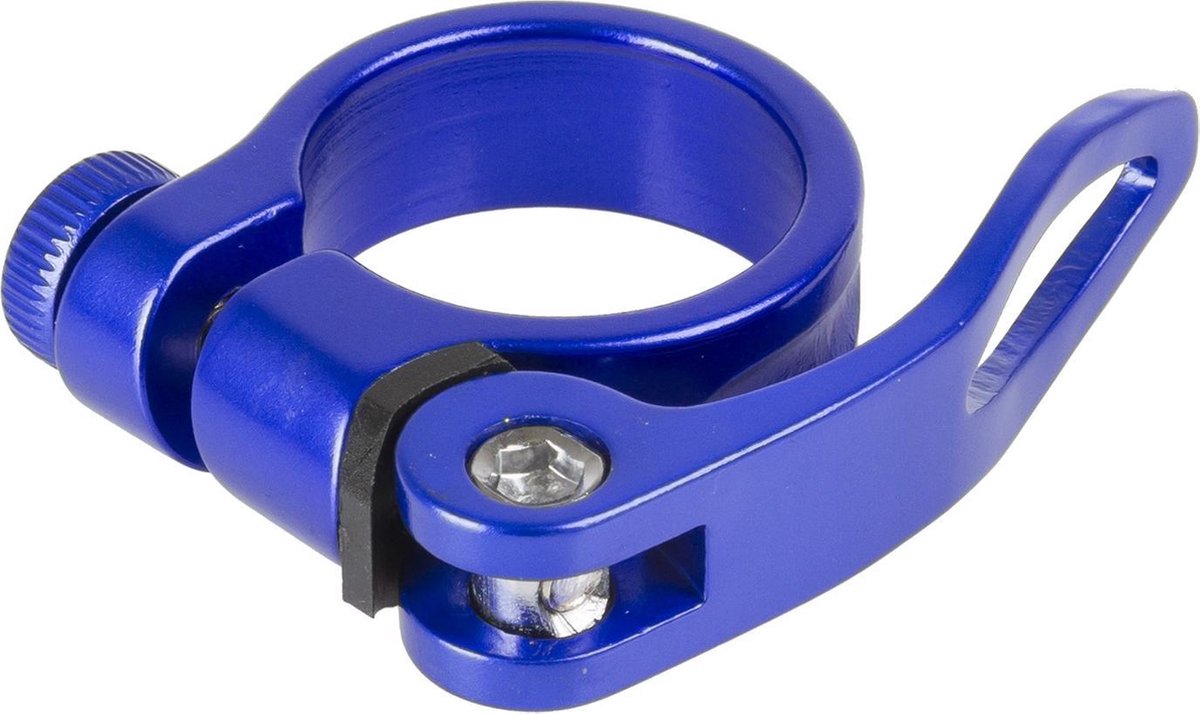 M-wave Zadelpenklem Clampy-qr 34,9 Mm Aluminium Blauw