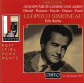Leopold Simoneau, Erik Werba - Lieder Und Arien, Live Recording 1959 (CD)