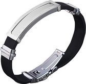 Montebello Armband Arda - Siliconen - 316L Staal - 10mm - 20.5cm