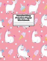 Handwriting Practice Paper Workbook