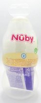 Nuby Brede Hals Fles - vanaf 0 Maanden Polypropyleen Grijs 330 ml