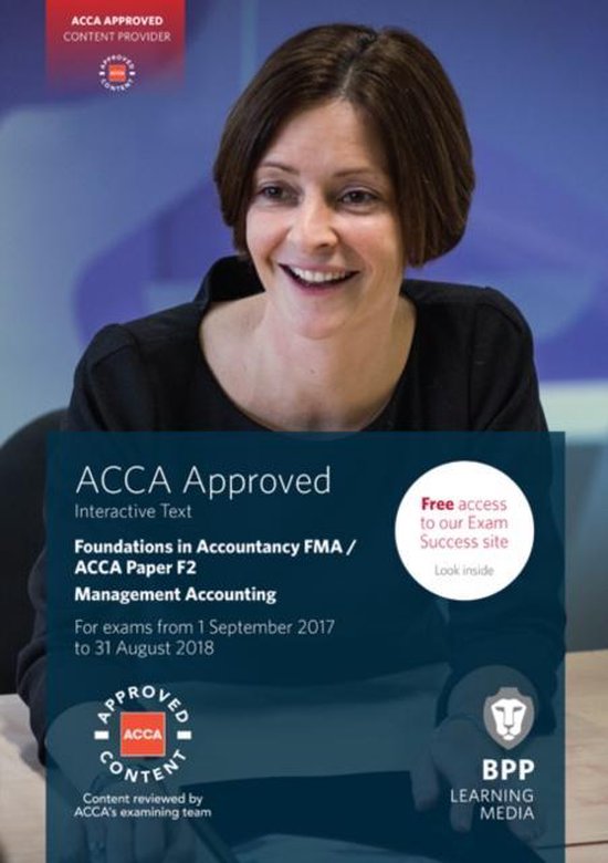 FIA Foundations in Management Accounting FMA (ACCA F2) - cover