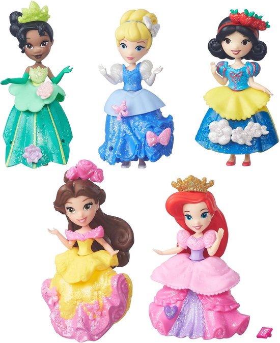 afvoer Beraadslagen Antecedent Dinsey Princess Small Doll Collection Pack - Disney mini prinsessen -  Hasbro B5347EU4 pop | bol.com
