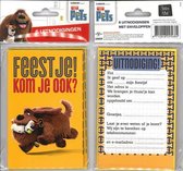 12 Uitnodigingskaartjes met envelop - The Secret Life Of Pets hond - 9 x 13.5 cm