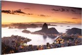 Sunset Rio de Janeiro Aluminium 60x40 cm - Tirage photo sur Aluminium (décoration murale en métal)