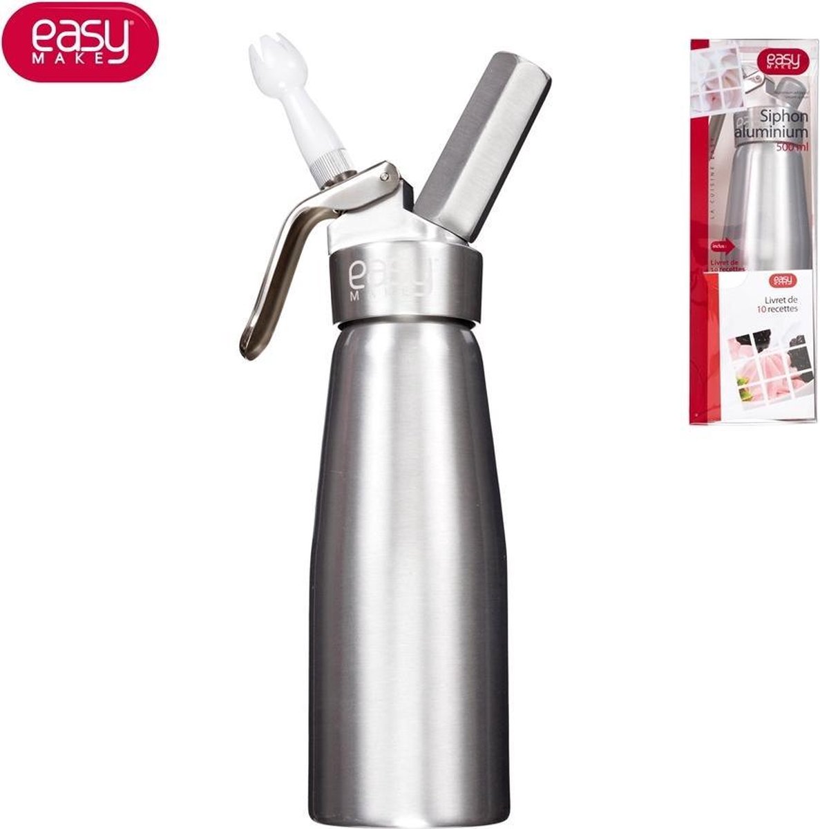 Slagroomspuit Siphon Aluminium 500ml