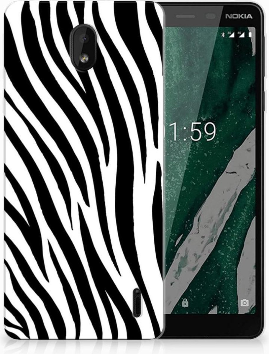Nokia 1 Plus TPU Hoesje Zebra