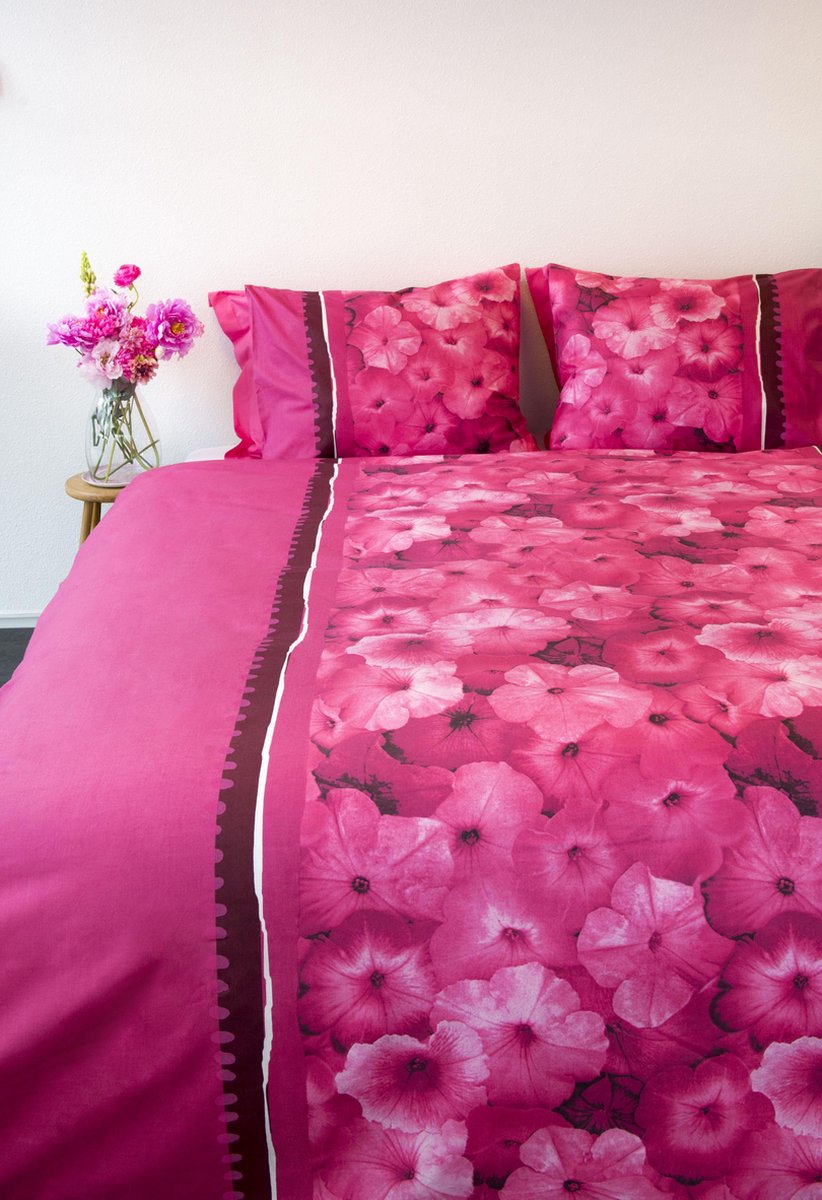 SENZATIONE 100% Katoen Percaline Dekbedovertrek 200x240-2x60x70 cm LAURA ROSE