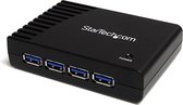 StarTech.com ST4300USB3GB, USB 2.0 Type-B, USB 3.2 Gen 1 (3.1 Gen 1) Type-A, 5000 Mbit/s, Zwart, Kunststof, Stroom